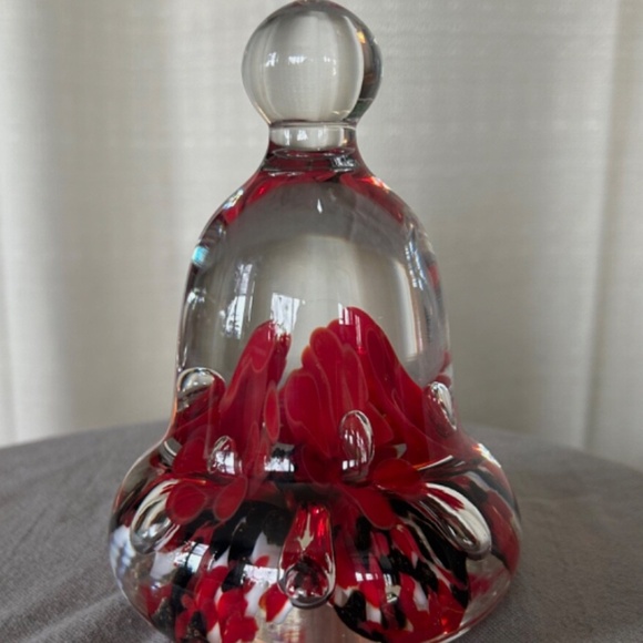 Joe Rice paperweight bell ruby red - Picture 3 of 8